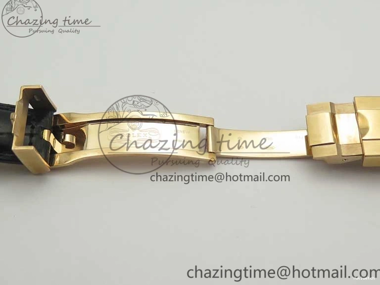 Leather 1:1 Gold Noob Rose Daytona RG Dial Edition SA4130 Best Strap On 116515 0416